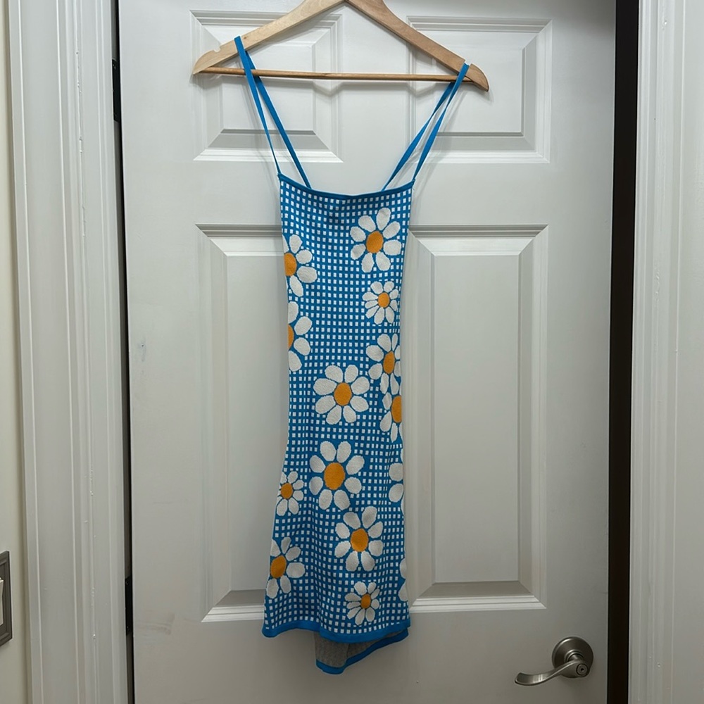 ZARA knit flower print dress